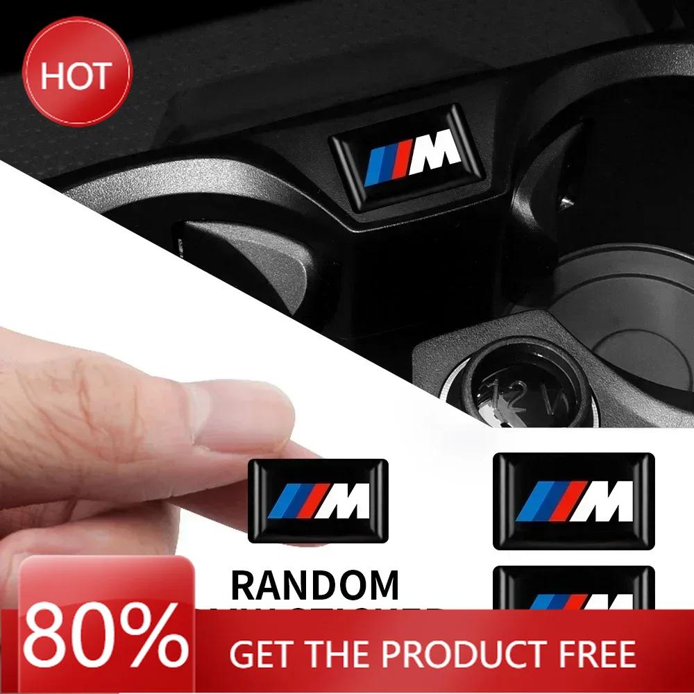 Hot 2025 10/20Pcs Car Styling 3D Emblem Epoxy Decoration Stickers For Bmw M Performance Alpina X1 X3 X4 E87 E36 E46 E90 E39 F10