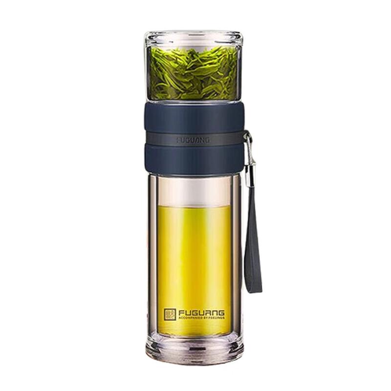FUGUANG Double-Layer Tea Infuser Glass Cup