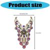  Embroidered Beads Applique for Wedding Dress Evening Gown Sew on Collar Patches Beaded Sequins Sew on Patches Applique