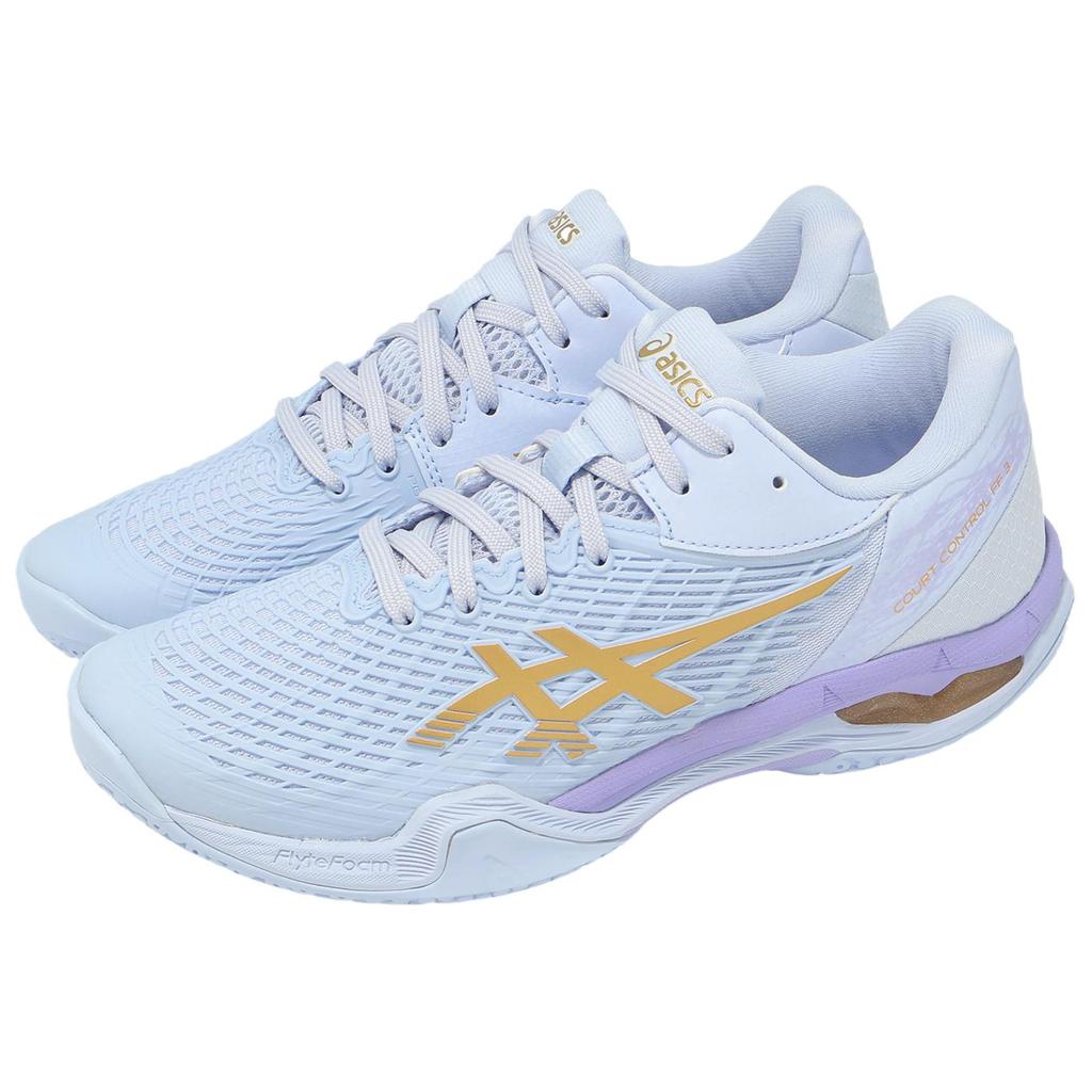 Asics Court Control FF 3 Breathable Low top Tennis Shoes Women's Blue Purple Sneakers 1072A089-405