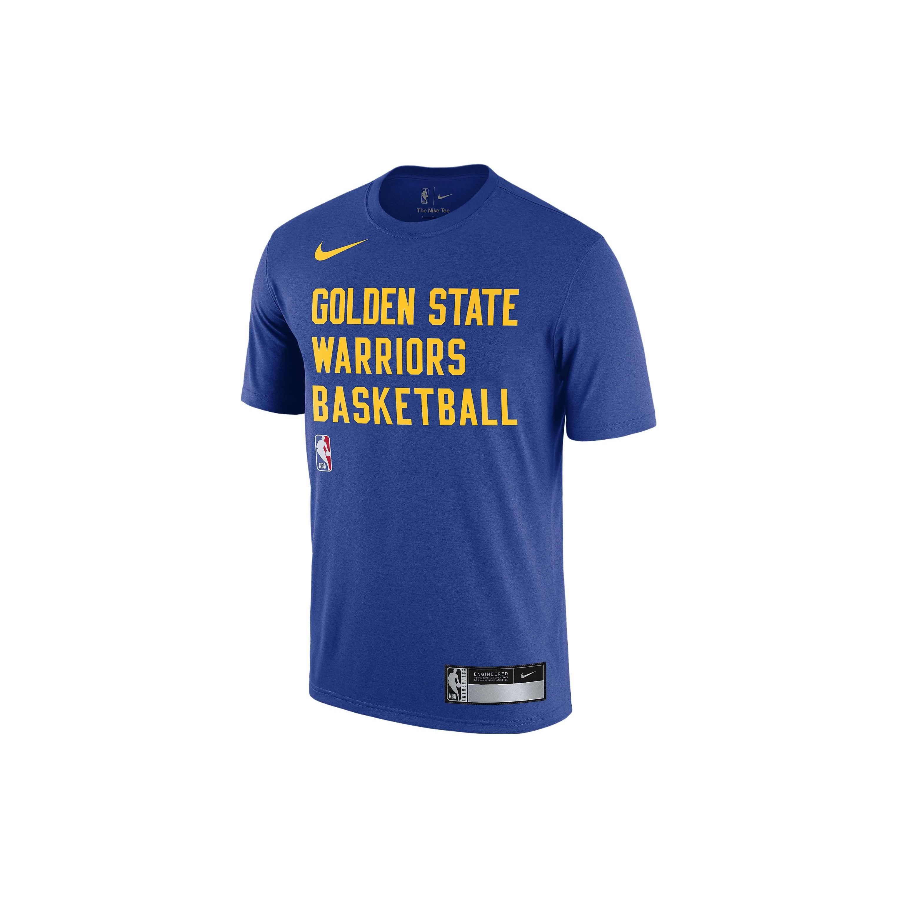 Nike x NBA Golden State Warriors Dri-FIT Practice T-shirt Blue Men s FJ0207-495 L