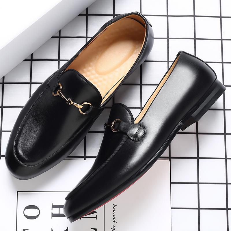 Fashion Leather Shoes For Man Genuine Leather Big Size Shoes High Quality Designer Formal Platform Casual Shoes Fashion Business
