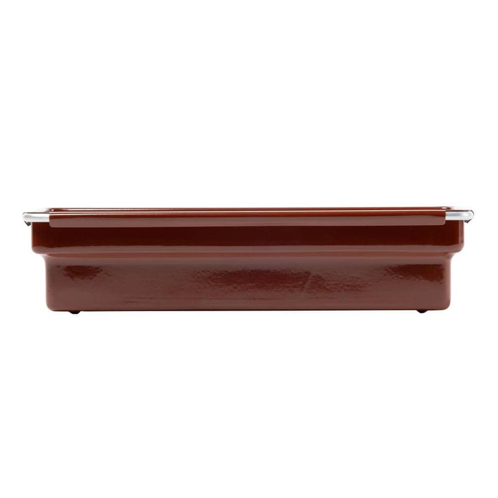 Dalton OBLONG TRAY Steel Cutlery Brick Tray, Brown, 125-391