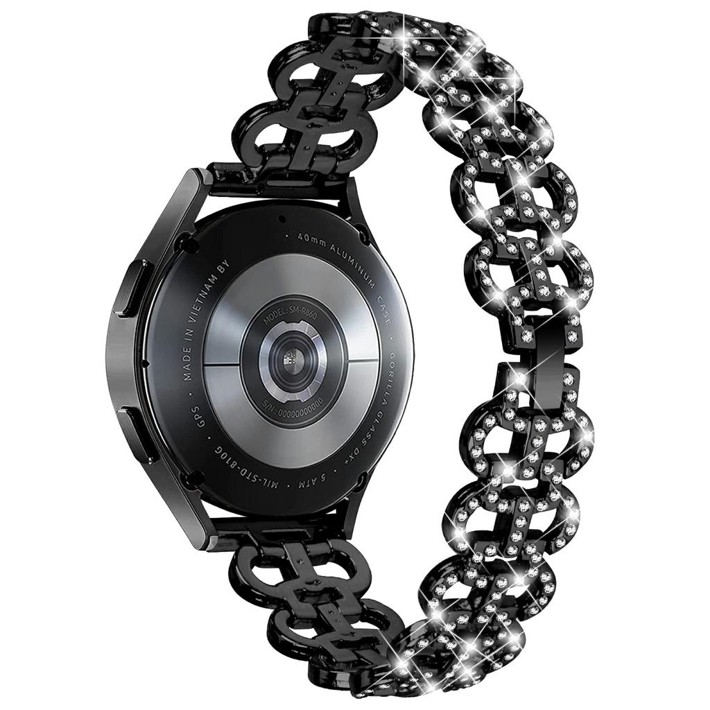 For Samsung Galaxy Watch7 44mm/40mm Alloy Band Gourd Design Bling Watch Strap Replacement Bracelet