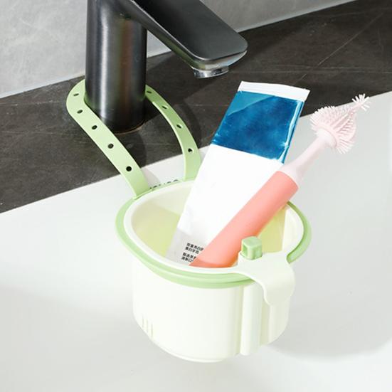 Yousheng Sink Filter, with Press-to-Dump Self-Cleaning Basket, Fast Draining Fine Mesh, Plastic Hanging Filter for