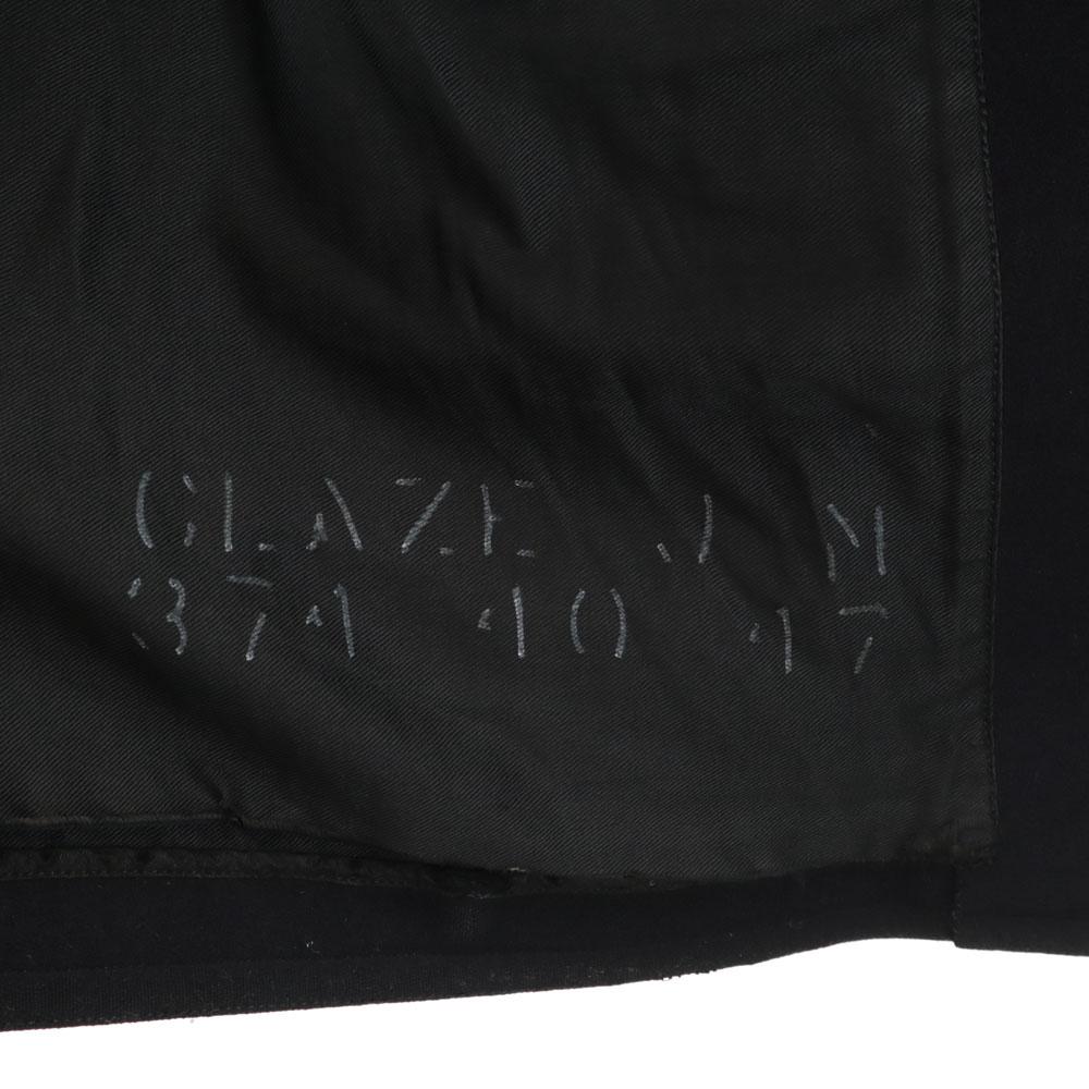 US NAVY Vintage Melton Pea Coat Dark Blue Men's Used