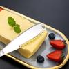 Stainless Steel Butter Scraper Cheese Knife Jam Spreader with Serrated Blade Ergonomic Handle for Cutting Hard Butter Spreading Cream Baking And