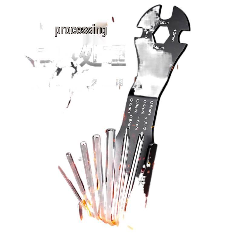 Portable Folding Hex Socket Screwdriver & Wrench Set for Automotive and Household Repairs