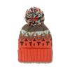 2025 autumn and winter new warm mohair knitted hat mixed color geometric rhombus jacquard hairball wool hat winter hat women