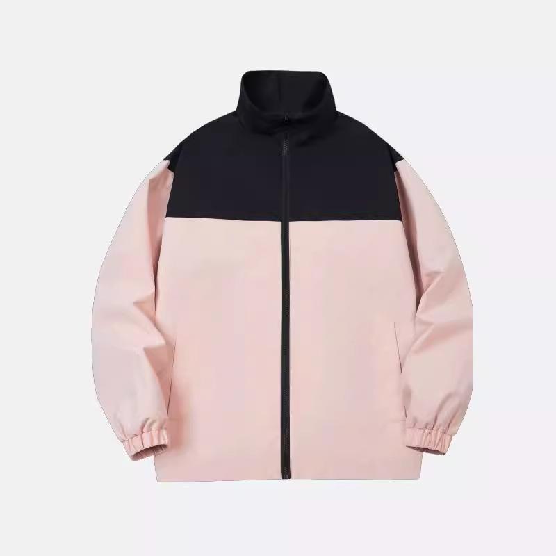Spring and Autumn Splicing Contrasting Color Stand-up Collar Jacket Men's Jacket Versatile Clothes Casual Couple Jacket