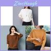 Womens Fall Knit Sweater With Batwing Sleeves And Oneword Neck For Casual Office Wear