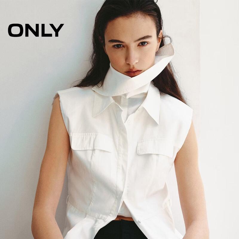 ONLY Women's Elegant Sleeveless Polo Shirt Dress