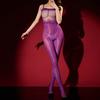 Sexy Women 5D 912Pin Thin Lace Maid Bodysuit Elastic Tights Oil Glossy Shiny Yoga Jumpsuit Shaping Leotard Crotchless