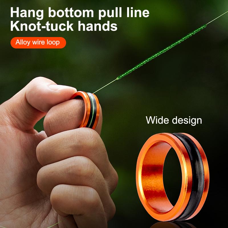 1Pcs Fishing Line Puller Anti-Slip Rubber Ring Durable Construction Compact Design Portable Line Pull Loop Fishing Accessories
