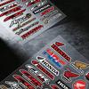 FOR HONDA HRC H WING Waterproof Reflective Motorbike Stickers Easy Peel Removable Decals for Motorcycle Car