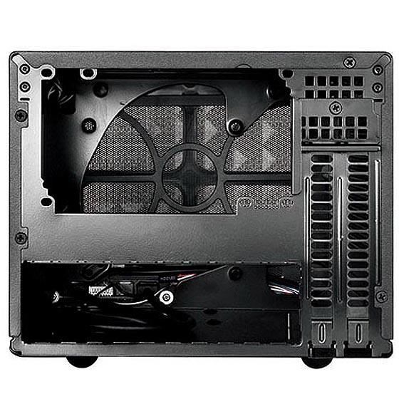 Silverstone sst-sg13b - sugo boîtier pc cube compact mini-itx, panneau frontal mesh, noir