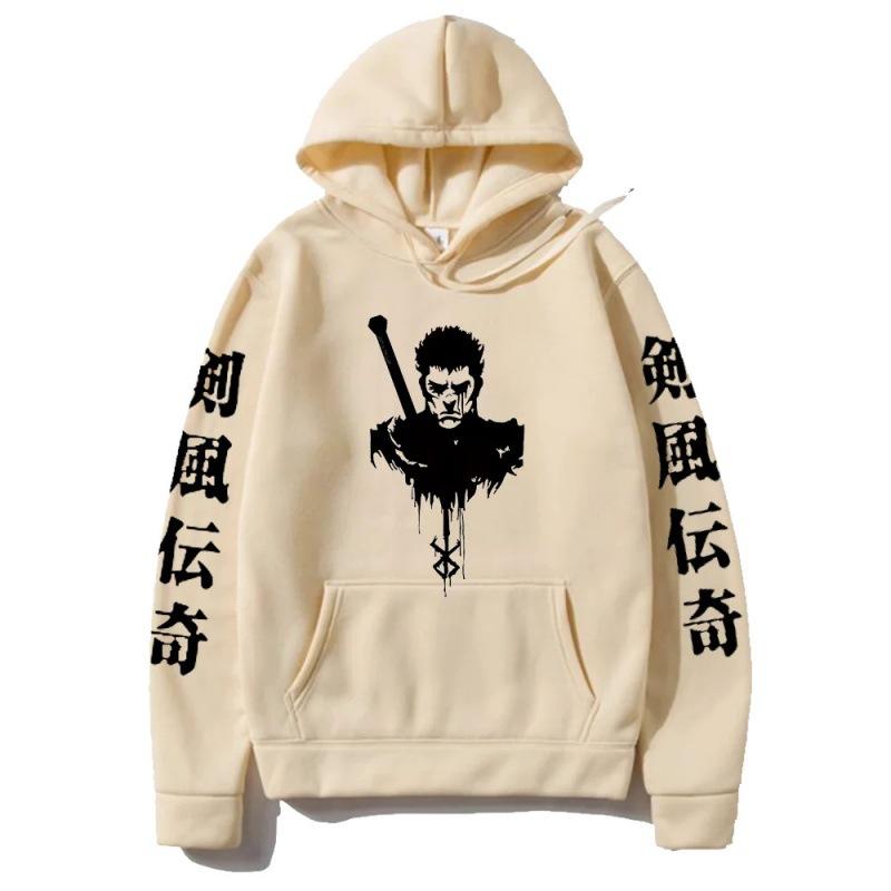 Berserk Pánské Módní Mikiny Pánské Dámské Mikiny s Kapucí Módní Ležérní Pulovry Podzim Chlapci Dívky Streetwear Mikina