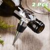 2PCS Reusable Crystal Wine Bottle Stopper Decorative Wine Bottle Cork Wine Bottle Sealer  Party
