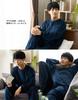 Duerfusa Women's and Men's Winter Loungewear Set, Top and Bottoms, Unisex Sweatshirt with Double-Sided Brushed Velvet, Warm Loungewear, Ash Gray/L