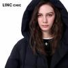 Jinyujie Women's Hooded Long 90% Duck Down Winter Puffer Jacket