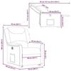 VidaXL Fauteuil inclinable électrique noir tissu 3303216