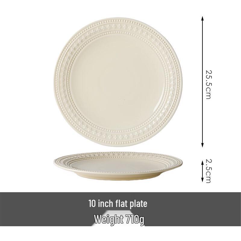 

Nordic Underglaze Ceramic Dinner Plate