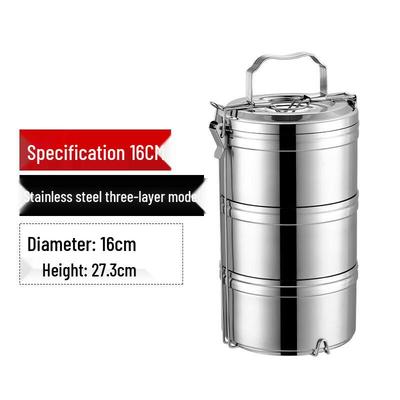 Portable 304 Stainless Steel Multi-Layer Insulated Lunch Box