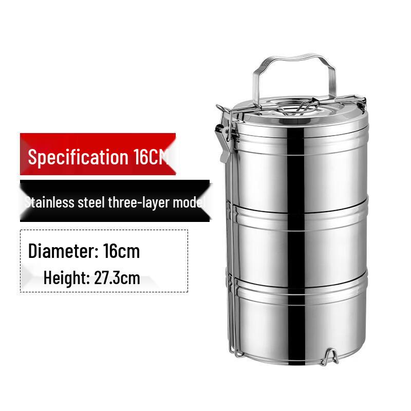 Portable 304 Stainless Steel Multi-Layer Insulated Lunch Box