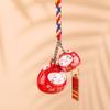 Bell Pendant Maneki Neko Key Chain Zinc Zinc Alloy Lucky Cat Phone Strap Sweet Lucky Cat Pendant  Women