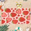 1PC Heart-shaped Strawberry Beach Towel Quick-drying Towel Suitable for Seaside Pool Camping Vacation Yoga For Family Friends
