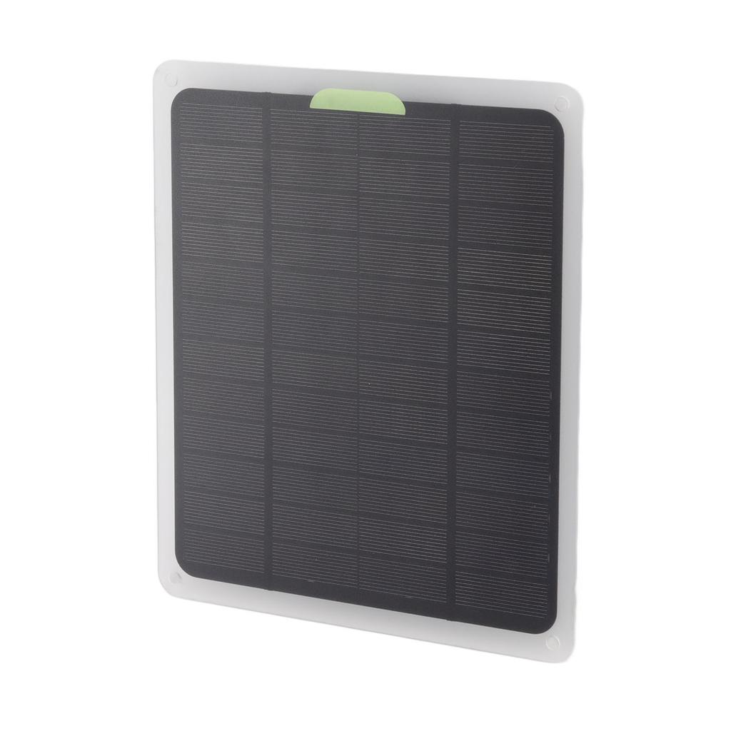 Solar Power Panel 10W Type C Dual USB Output Solar Charging Panel DC12V for Outdoor Work Travel Camping Training