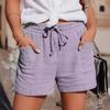 2024 Summer Women Lace Up High Waist Wide Leg Loose Shorts