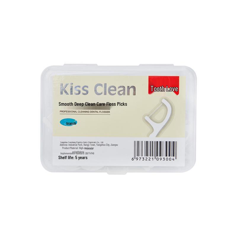 Love Teeth Disposable Dental Floss Picks (50 Count) - Thin, Smooth Polymer, Portable Box