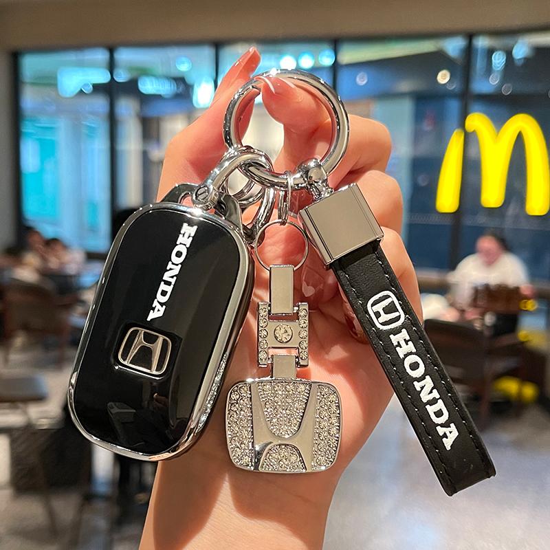 Car modification rear key cover applicable For Honda Logo Hyundai Nissan Infiniti including key pouch CR-V Auto Interior Key Bag TT5