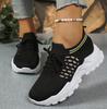 Black and White Sneakers Hollow Casual Shoes Women's Shoes Sneakers