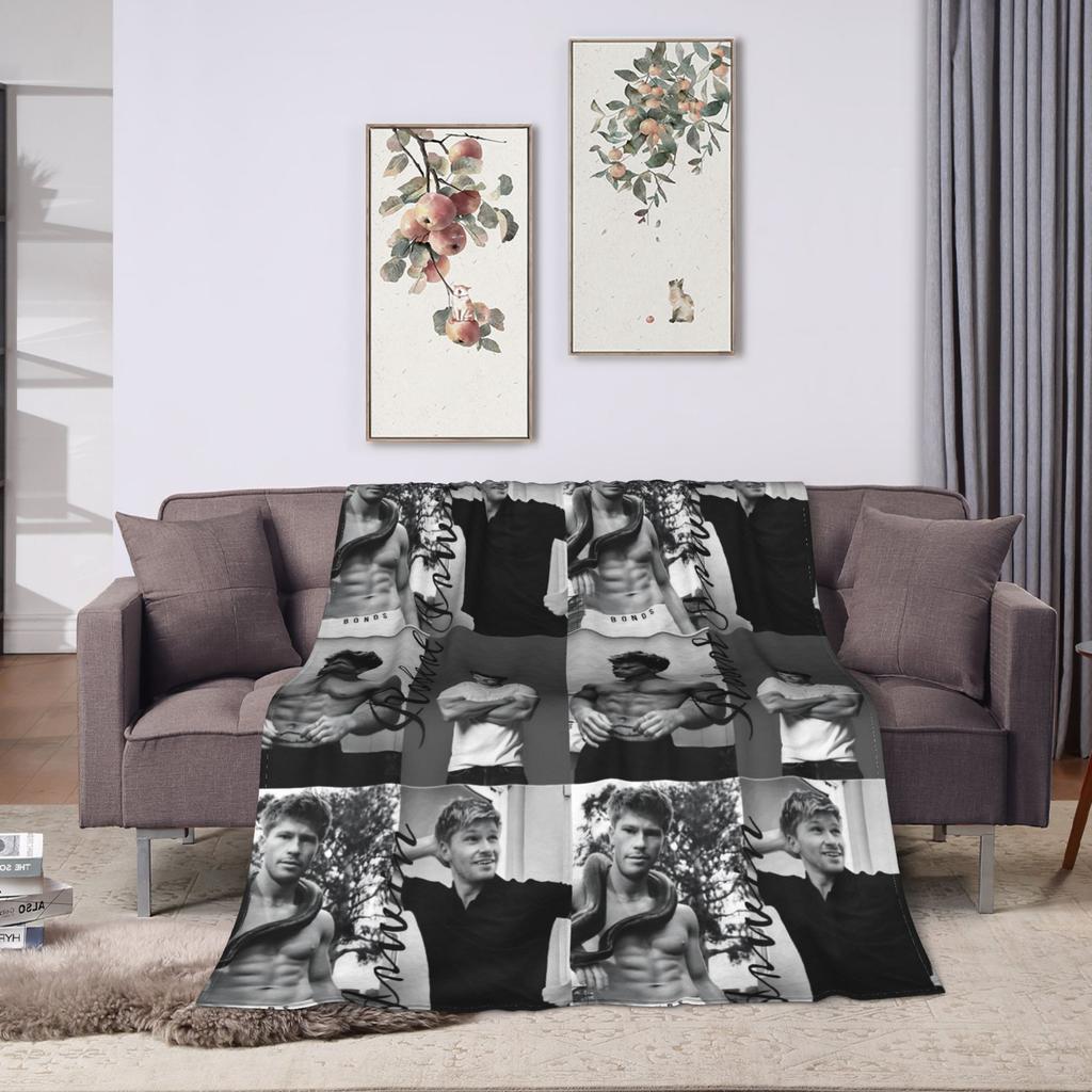 Robert Irwin Super Warm Blanket Picnic Plush Throw Blanket Novelty Home Decor Flannel Bedspread Sofa Bed Cover