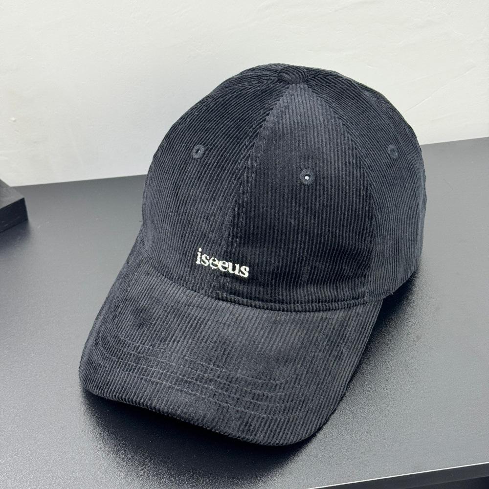 Fashion Hat Corduroy Autumn and Winter Face Peaked Cap Couple Casual Sports Hat Trend Alphabet Embroidery Baseball Hat Couple