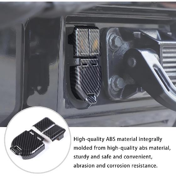 Car Trailer Hitch Cover Caps for Hummer EV Accessories Carbon Fiber Style Rear Bumper Trailer Hitch Cover Trim for 2022-2024 2025+ Hummer EV SUV