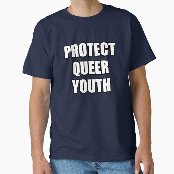 Protect Queer Youth Classic Tshirt Made In Usaaus Tshirt S2xl