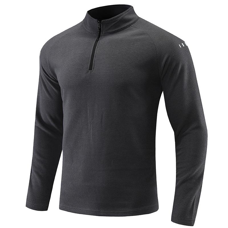 Running Long Sleeve T-shirt Reflective Men Sportswear Breathable Black Coat Gym Jogging Male Gym Fitness Spring Autumn Clothing