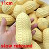 Squeeze Toy 3pcs Set with Buttery-Soft No Rebound Feel, Squishy Peanut Stress Ball for Adults, ASMR Sensory Fidget Anti Stress Toys
