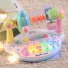 Rotating Bell Baby Music Piano Toy Interactive Early Educational Music Toy  Children