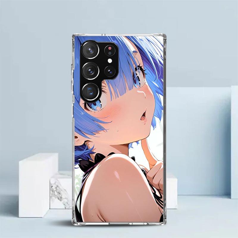 R-Rem Re Zero Anime Soft Cover for Samsung Galaxy S25 Edge S26 S24 S23 Ultra Phone Case S22 S21 Plus S20 FE Print Pattern Shell