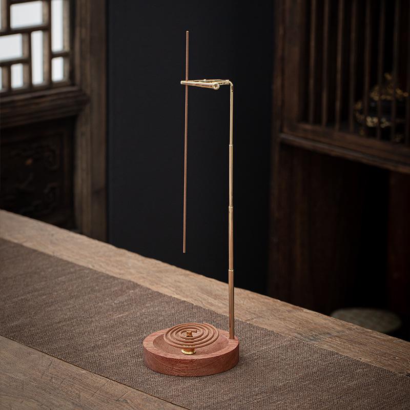 Zen Solid Wood Aromatherapy Burner – Incense Holder & Tray for Home Decoration