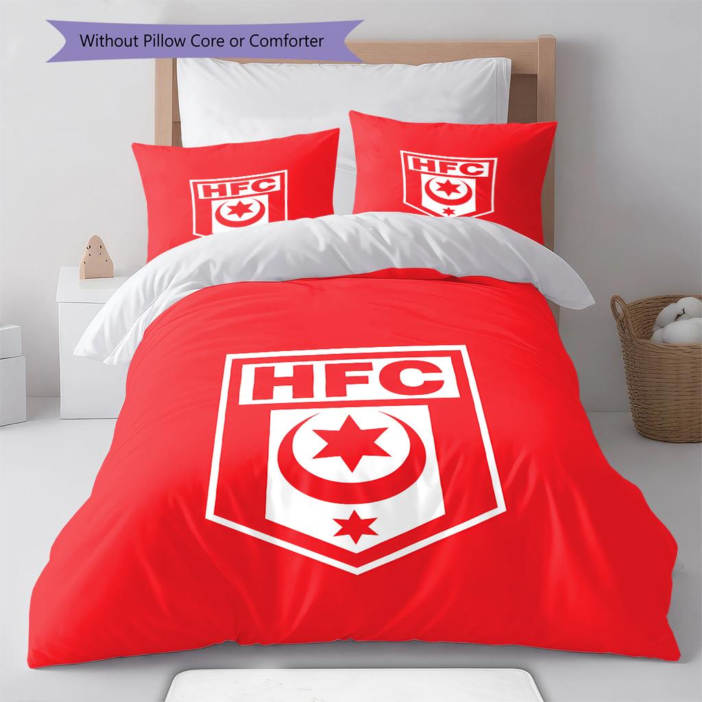 Pościel z wzorem Hallescher FC, Zestaw kołdry Poszewka na kołdrę Poszewka na poduszkę Domowy Prezent Urodzinowy (1 * poszwa na kołdrę + 2 * poszewki na poduszki, bez rdzenia)