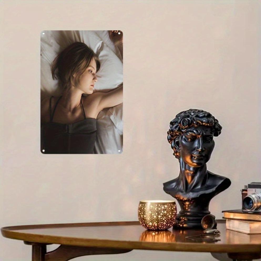 Vintage Metal Wall Art 8x12 Inch Modern Minimalist Home Decor Bedroom Hanging Painting