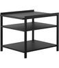 Yamazaki Tower, a 3-tier, Height-adjustable Under-sink Rack, Black, Approximately 33cm W X 41.5cm D X 34.5cm H, with Hooks. 2012 Model.