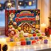 Family Christmas Tradition Squeezy Toy Advent Calendar 2026 24 Days Dumpling Toys Countdown December Daily Surprise Calendar Decor Jumbo Mini