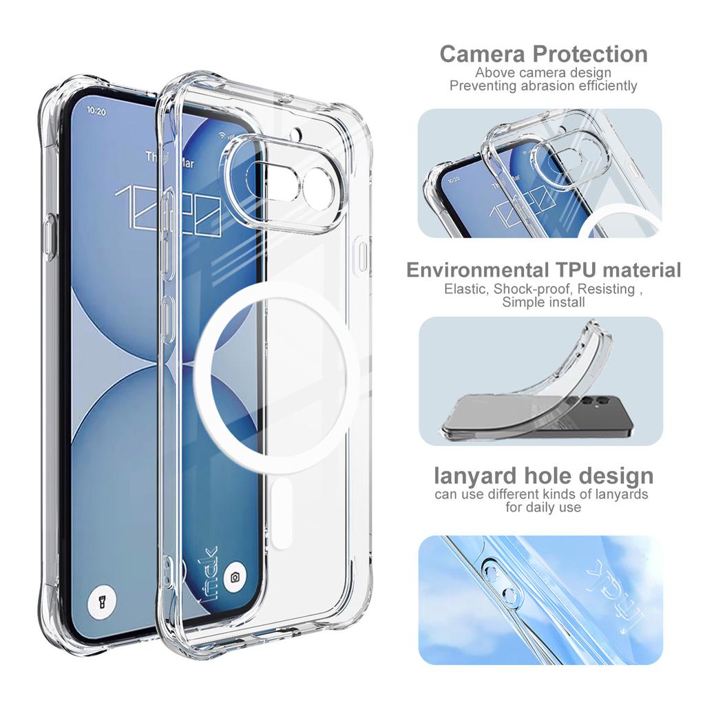 Per Custodia Telefono Nothing Phone 4a 5G Custodia Magnetica Morbida Resistente agli Urti IMAK