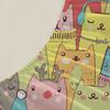 3pcs Fitted Sheet Set Colorful Cats Wearing Hats And Scarves Wrinkle Resistant Bed Sheet With Pillowcases For Bedroom Decor